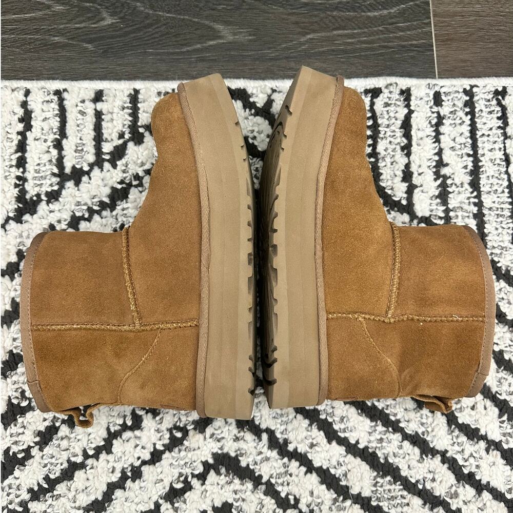 UGG Kids Classic Mini Platform Chestnut Boots Big Kid Size 6 - Picture 7 of 9